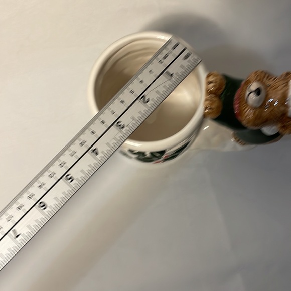 Holiday Bear and Mistletoe Christmas Coffee Mug. Very Unique. - Picture 12 of 12